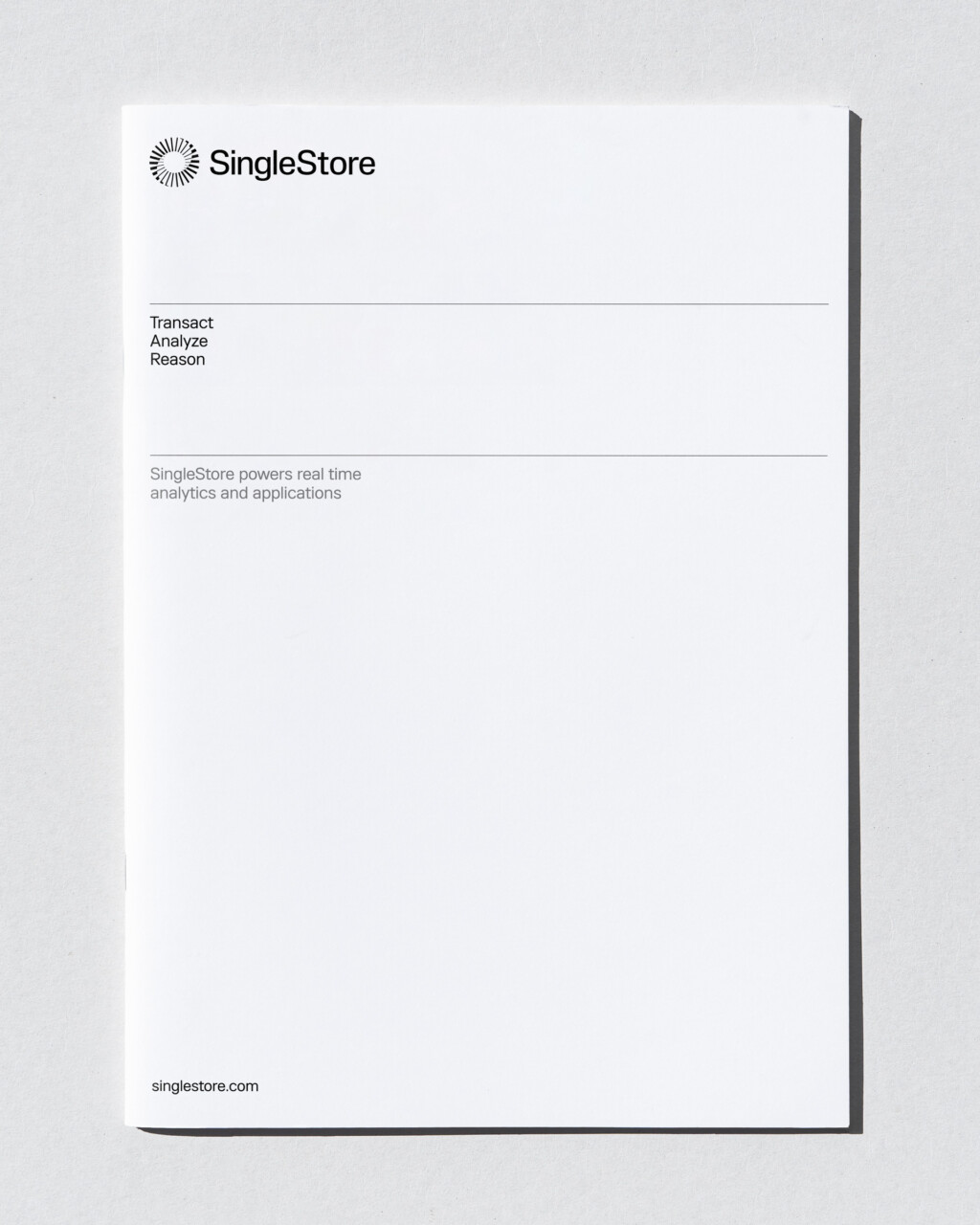 Brand identity and digital experience - SingleStore - Standard Projects